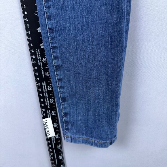 Loft Skinny Jeans Womens Size 28/6 Mid Rise Medium Wash Denim Stretch Blue - Picture 10 of 13